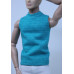 HOMME Top - turquoise stripe