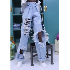 Pleated high waist Jeans